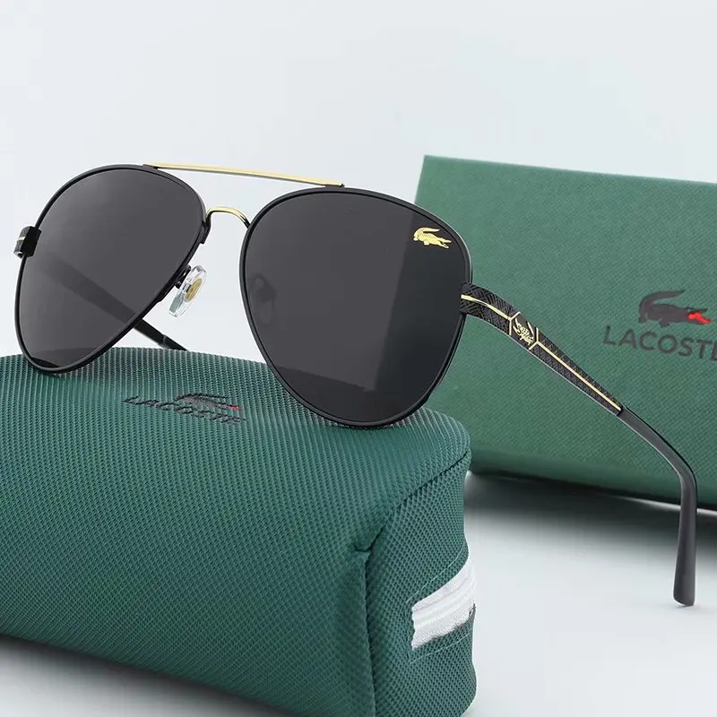 

LACOSTE- Original Outdoor Sunglasses Brand Designer Polarized Male Eyeglasses gafas For Mens Womens Sun Glasses NO186