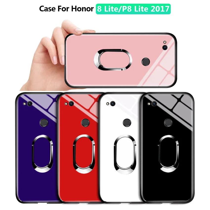 Для Huawei Honor 8 Lite / Gr3 2017 роскошный магнитный держатель кольца подставка чехол