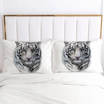 

3D Printed Pillowcases Pillow Case Soft Home Chair Decorative Pillow Covers Cover 50x80cm 51*91cm 50*75 Animal Tiger Design