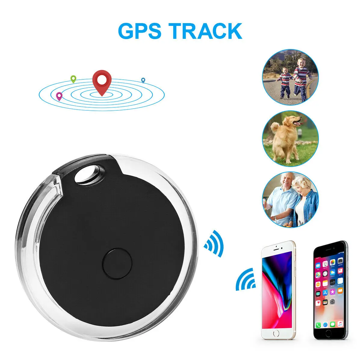 Mini mascota perro gato localizador GPS resistente al agua rastreador de Anti-perdido dispositivo gps Tracker