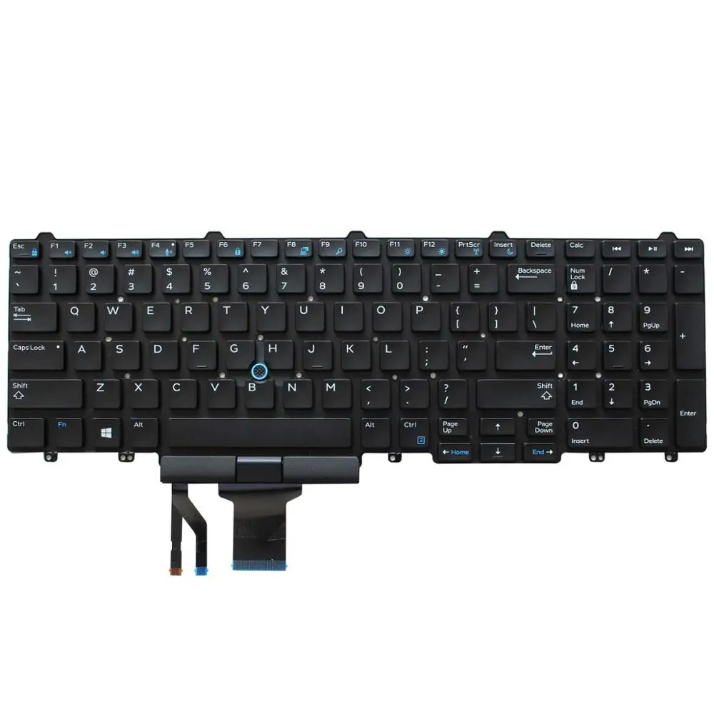 Replacement US Layout Keyboardfor Dell Latitude E5550 E5570 / Precision 3510 3520 7510 7520 7710 7720 Laptop with Pointer | Компьютеры и