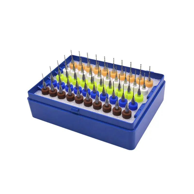 

50pcs 0.5-0.9mm PCB Drill Bits Set Print Circuit Board Carbide Mini Micro Drill Bits For CNC Machine