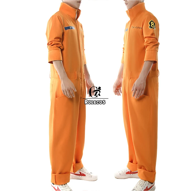 ROLECOS Fire Force костюм для косплея Shinra Kusakabe Akiratu Oubi Maki Oze комбинезон Enen no Shouboutai женский