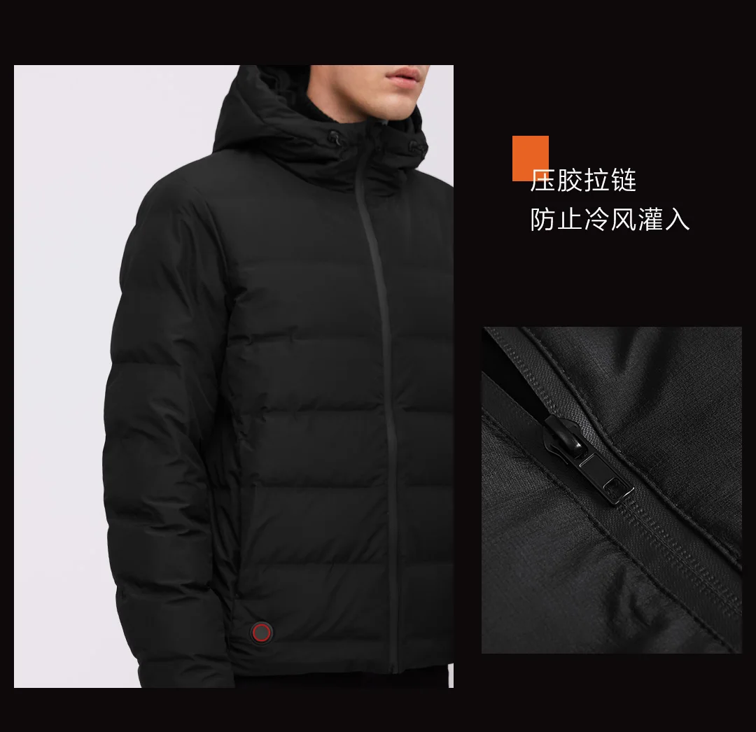 In Stocks New Xiaomi Cottonsmith Graphene temperature controlled heating down jacket Plug-in sustainable heating