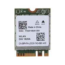 DW1820A BCM94350ZAE 802.11ac Bluetooth 4,1 867 Мбит/с M.2 NGFF WiFi беспроводная карта для ноутбуков Dell