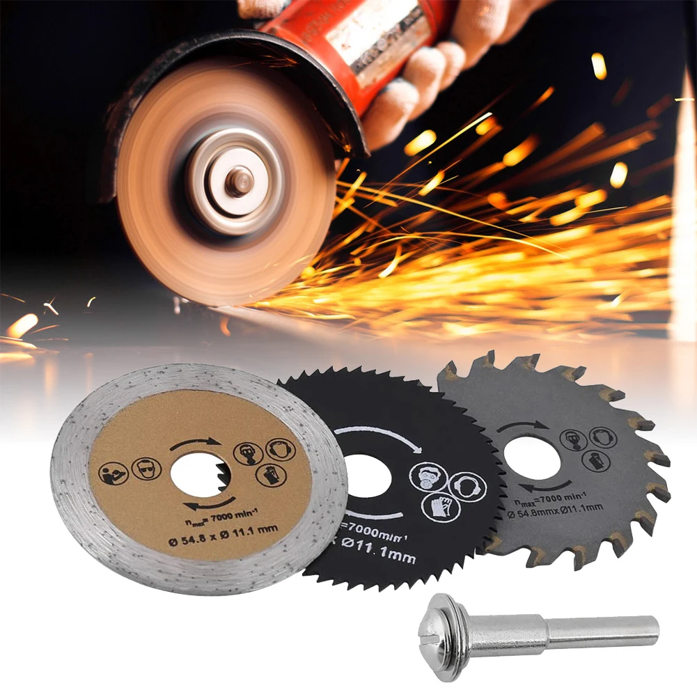 

3 PCS Mini Wood Circular Saw Blade Wood Saw Blade Mini Circular Trim Blade Rotary Tool High Speed Steel Dremel Accesorios