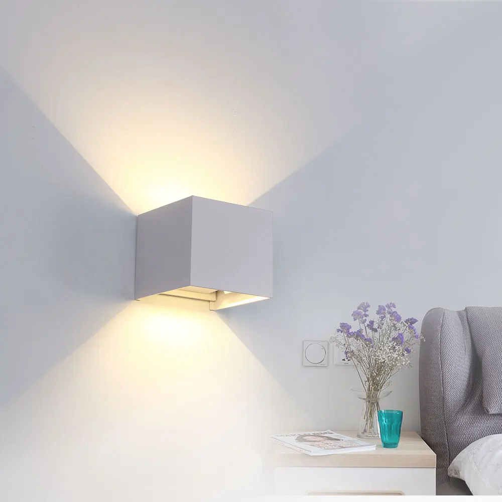 

6W LED Wall Lamp Adjustable Outdoor Waterproof Garden Aisle Light Indoor Stairs Corridor Bedroom Wall Lights Artistic Lamp