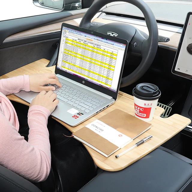 Auto Laptop Stand Tisch Für Tesla Modell 3 S X Y Esstisch Lenkrad  Arbeitstisch Tragbare Falten Tablett Tische universal Schreibtisch -  AliExpress