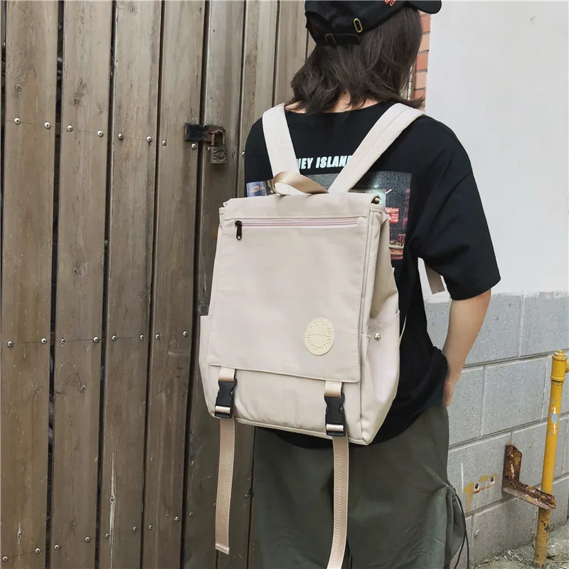 Нейлоновый рюкзак в консервативном стиле Harajuku ulzzang, рюкзак для девочек, небольшой рюкзак для школьников, студенток, женский рюкзак для путешествий