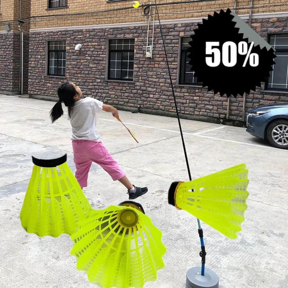 

Badminton Training Device Portable Badminton Rebound Exerciser Badminton Player Single Rebound Practice