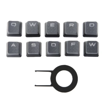 

10Pcs/Pack Keycaps for Corsair K70 K65 K95 G710 RGB STRAFE Mechanical Keyboard W91A