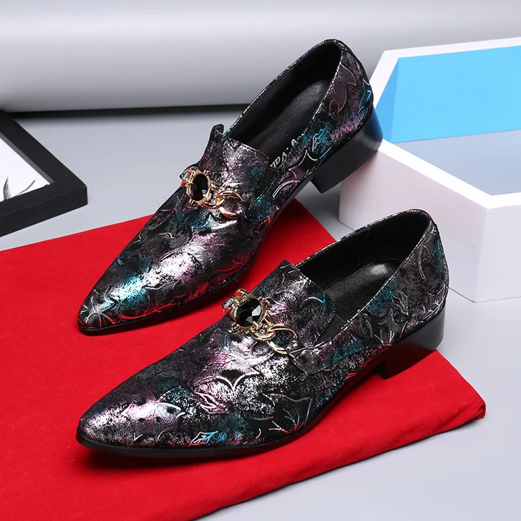 

Shoes Male Genuine Leather Pointed Metal Toe Casual Japanese Style Scarpe Uomo Loafers Full Grain Leather Cow Leather Slip-on
