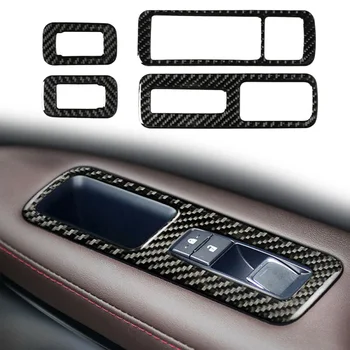 

Carbon Fiber Window Switch Panel Frame Trim Fit For Lexus RX200T / 300 / 450H 2016-2019 Carbon Fiber Window Switch Panel Frame