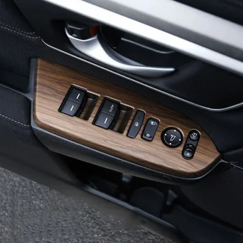 

Waterproof Window panel trim Brown Switch Decor 4pcs For Honda Crv Cr-V 17-18