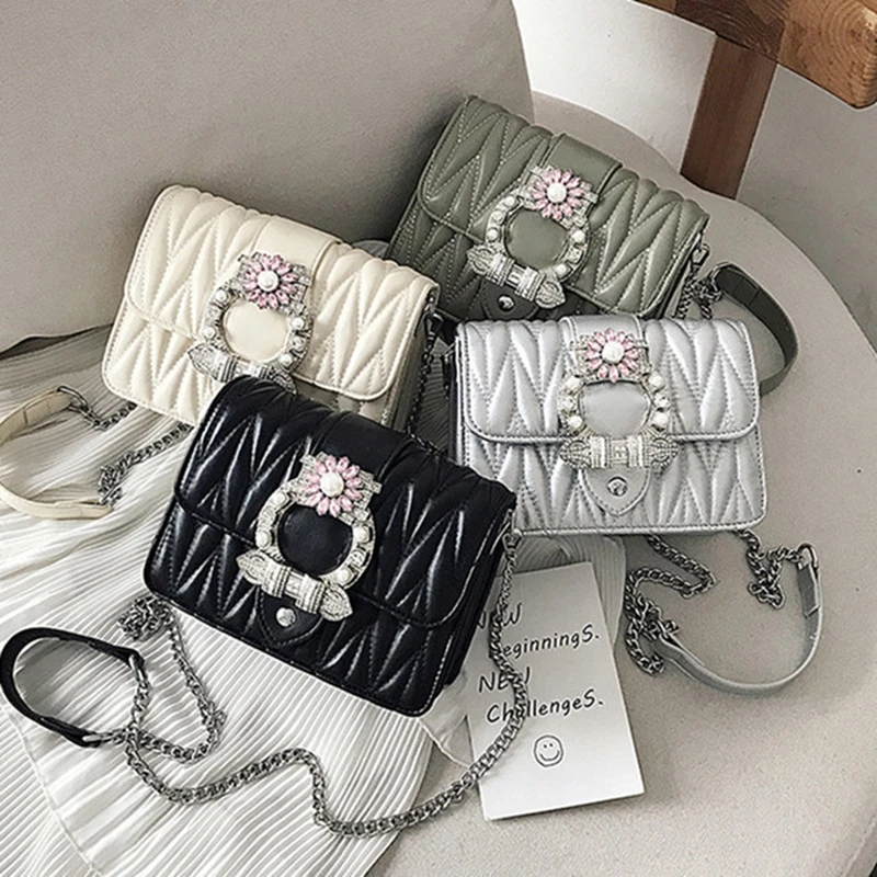 

Luxury designer bag new famous brand designer fashion exquisite shoulder messenger bag rhombus chain bag travel ladies bag
