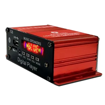 

Bluetooth Stereo Smart With Remote Control LCD Digital Home Power Amplifier Car FM Radio Audio 12V Aluminum Low Noise Mini