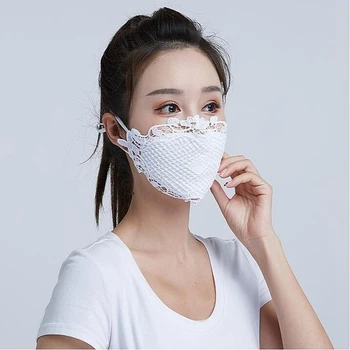 

Sunscreen mask female summer thin section outdoor driving and riding can be washed anti-ultraviolet breathable fashion lace mask
