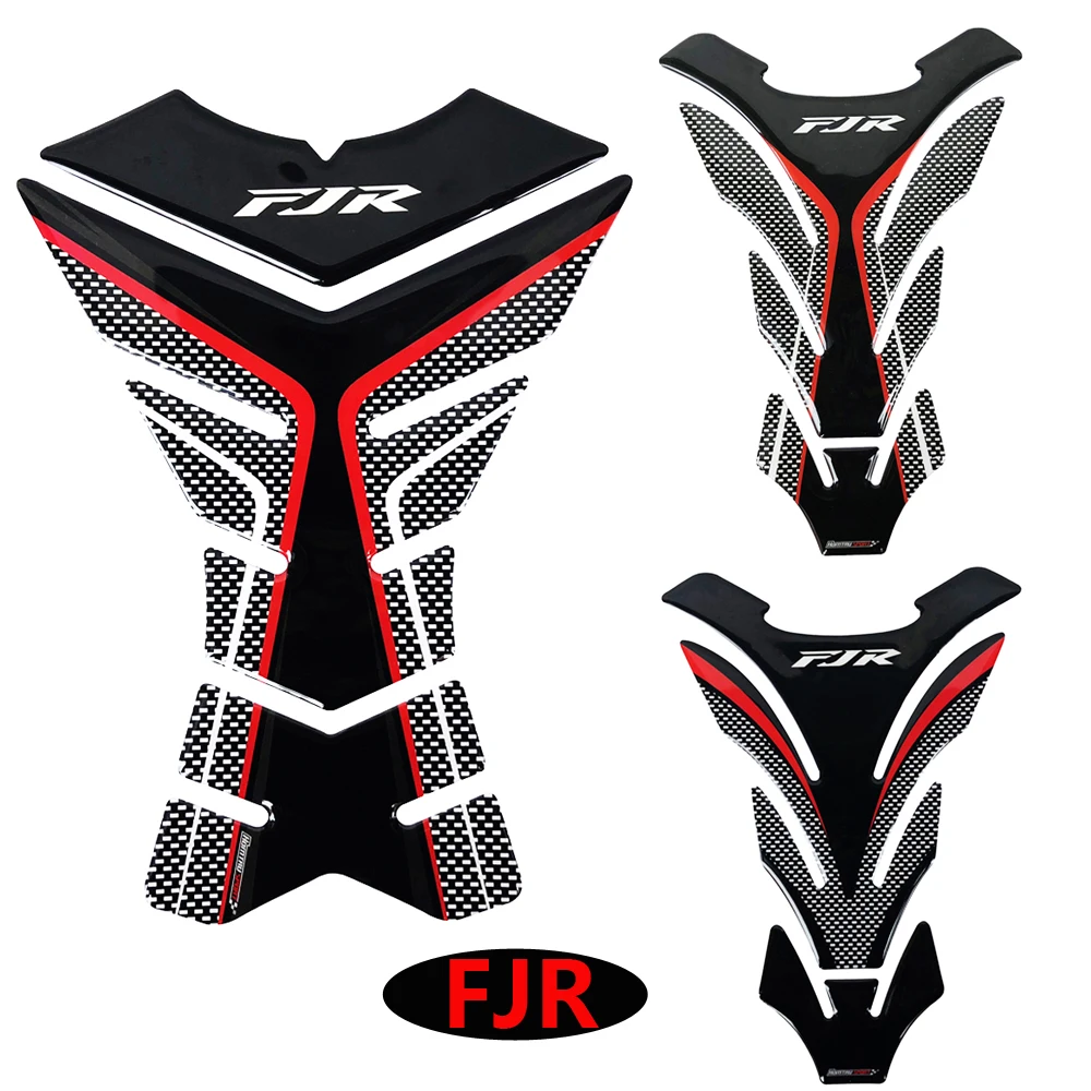 

3D Carbon-look Motorcycle Tank Pad Protector Decal Stickers Case for yamaha FJR 1300 FJR1300 A AS ABS