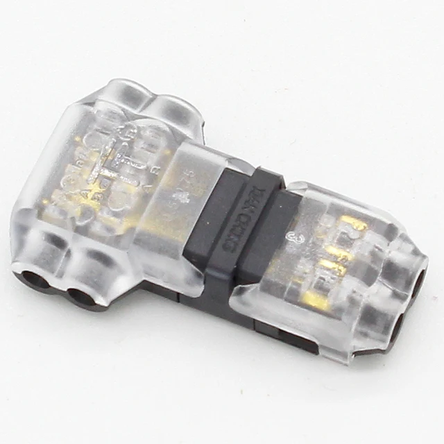 10Pcs/lot Pluggable Wire Wiring Connector T SHAPE Universal 2 Pin 2 Way AWG 18-24 Conductor Terminal Block Car Connectors Cable Accessories Cable Splice Connectors Electronics Heat Shrink Tube Quick Disconnect Waterproof Origin: CN(Origin)