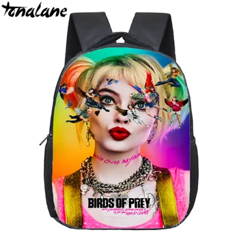 

Birds of Prey Harley Quinn toddler Backpack Children School Bags Small Book Bags Boys Girls Primary Kindergarten Backpack