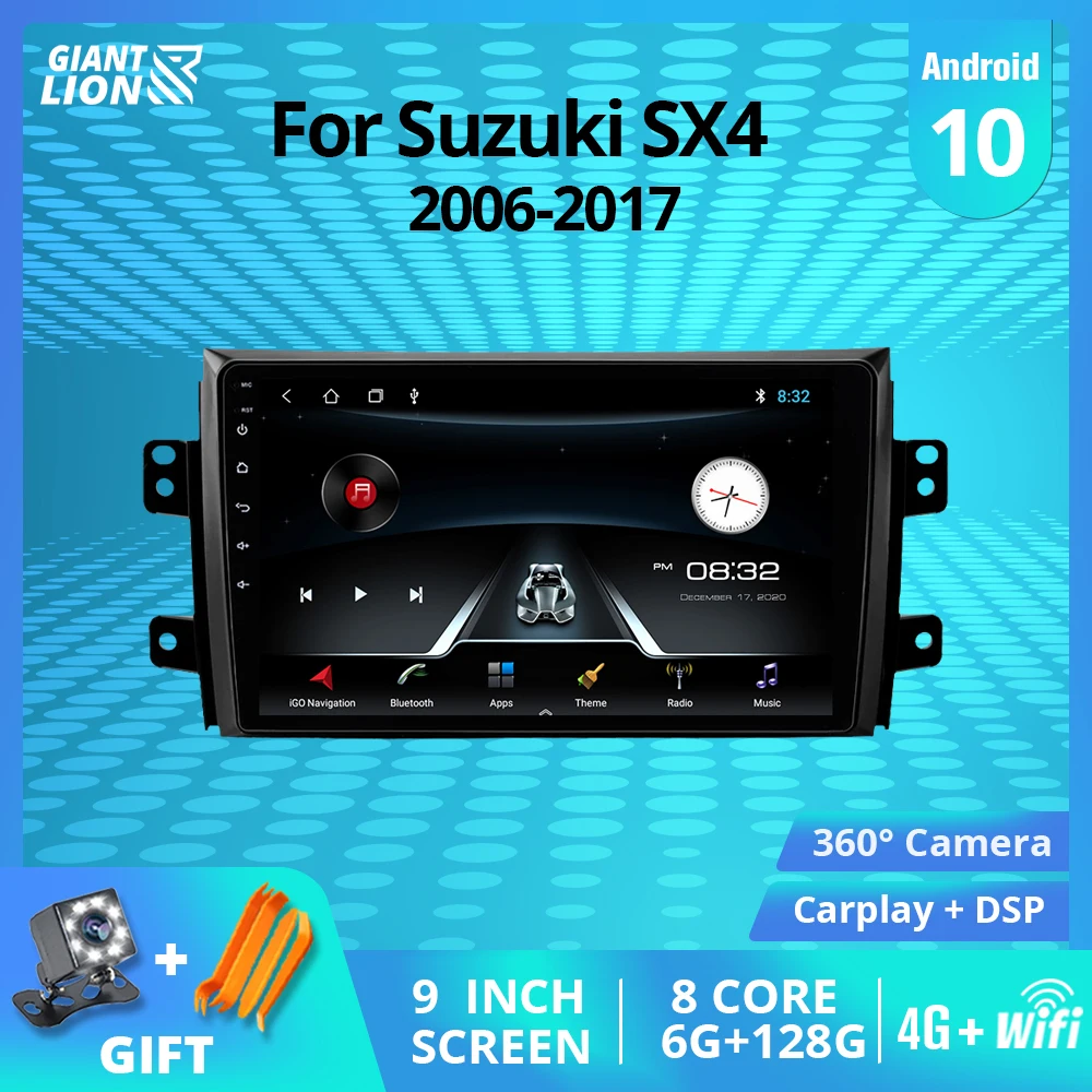 2din Android10 Car Radio For Suzuki Sx4 2006-2017 For Fiat Sedici 2005-2014  Gps Navigation Car Stereo Autoradio Bluetooth Player - Car Multimedia  Player - AliExpress