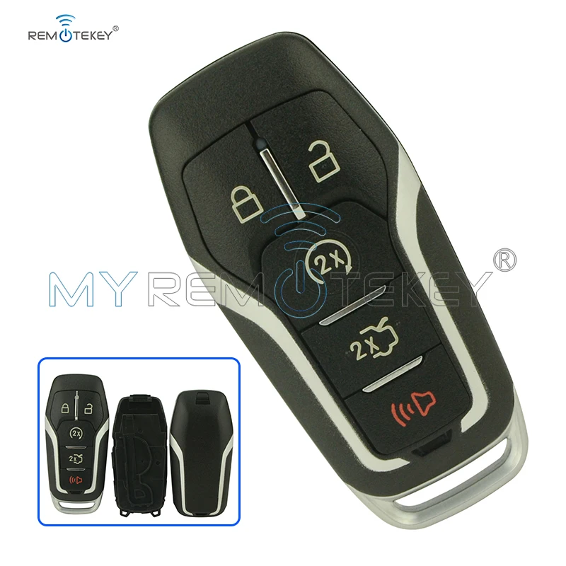Remtekey 2 шт. M3N A2C31243300 5 Кнопка для Ford Edge Explorer Fusion 2013 2014 2015 2016 2017 164 R7989 смарт ключ чехол в