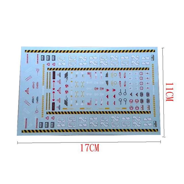 Safety Warning Decal Stickers for MECHANICAL CHAIN ACTION BASE Machine Nest For Gundam Model MSG Decals 3