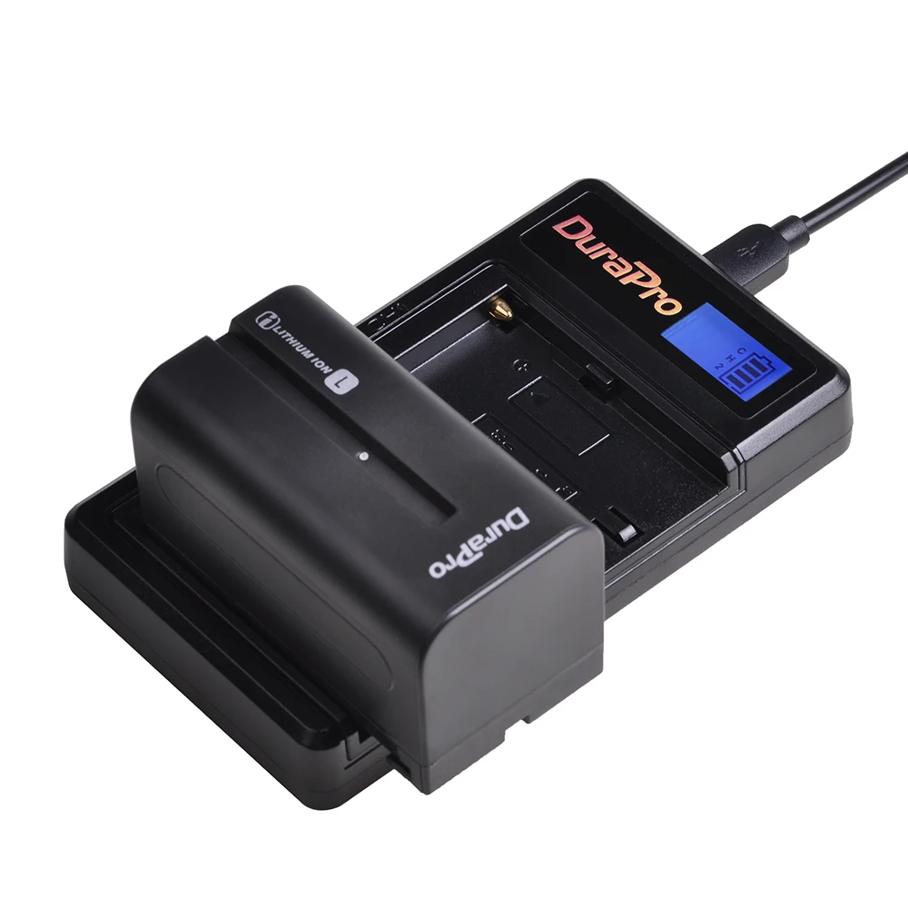 Комплект из 2 предметов 5200 мА/ч, NP-F750 NP-F770 Li-Ion Камера Батарея+ ЖК-дисплей USB Dual Зарядное устройство для Sony NP F970 F960 F550 F570 QM91D CCD-RV100 TRU47E