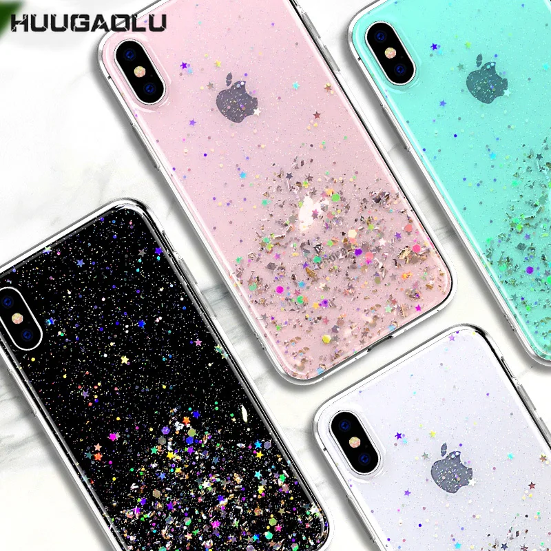 Блестящий Прозрачный чехол Etui для Huawei Mate 10 Lite 20 Pro Y5 2018 Y6 Y7 Y9 Prime 2019 | Мобильные