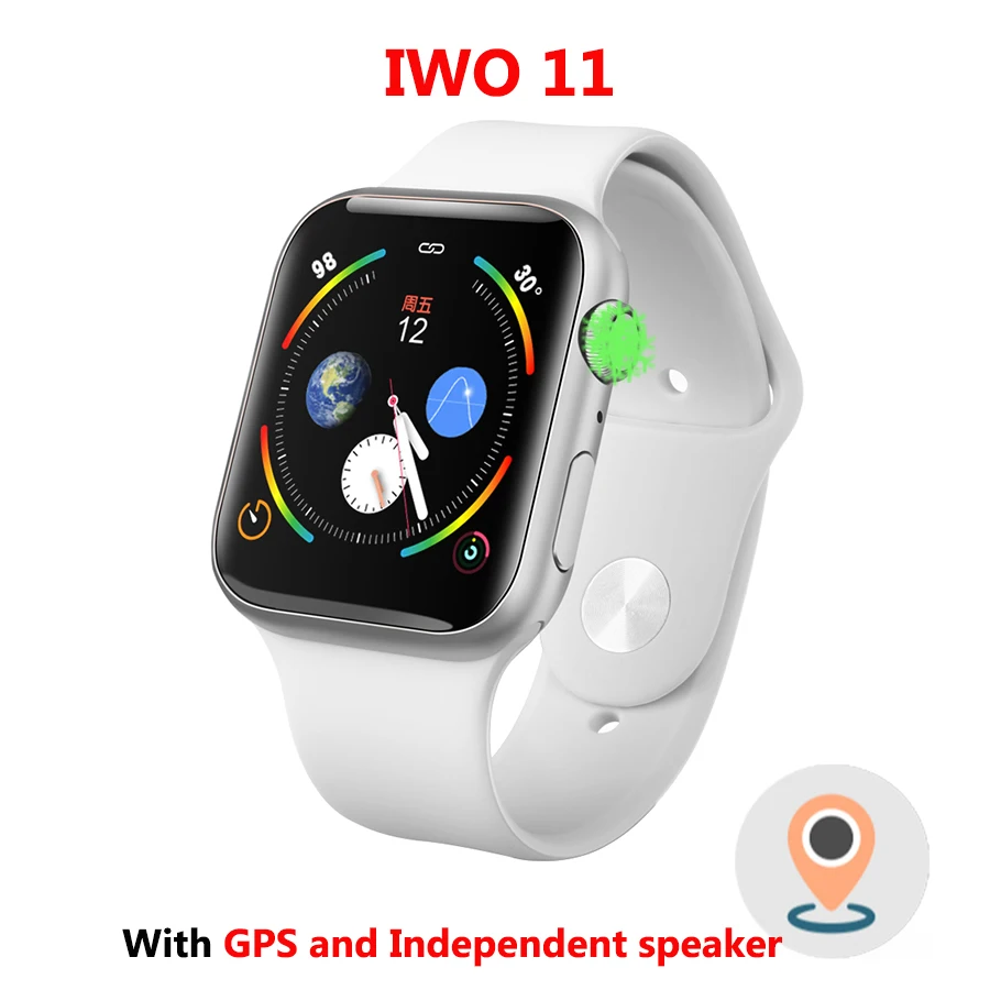 IWO 11 Bluetooth Смарт часы gps серии часы 5 44 мм 1:1 MTK2503 Smartwatch для IOS IPhone Android PK IWO 10 9 8