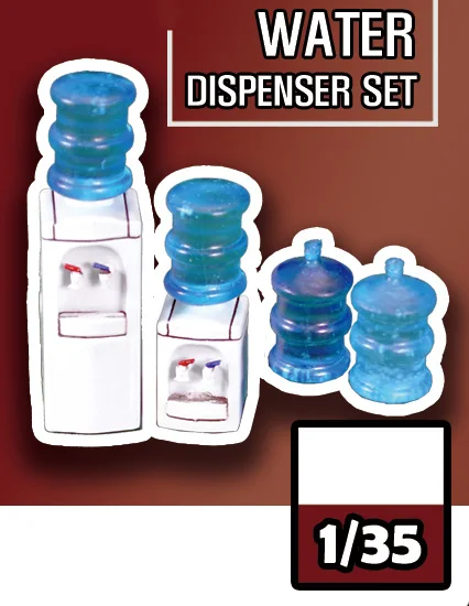 

New Unassembled 1/35 modern Water Dispensor Set Resin Figure Unpainted Model Kit