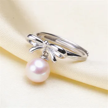 

Beautiful Band Jewelry Promise Ring Hollow Leaves & Pearl Rings Accessories 925 Silver Fashion Jewelry CZ Crystal Accessories