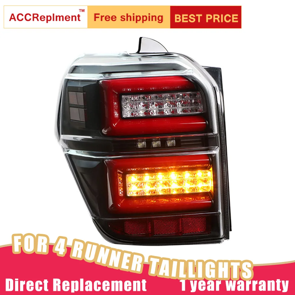 New LED Taillight Assembly For Toyota 4Runner 2010-2021 LED Rear Lamp Brake Reverse Light Rear Back Up Lamp DRL Car Taillight