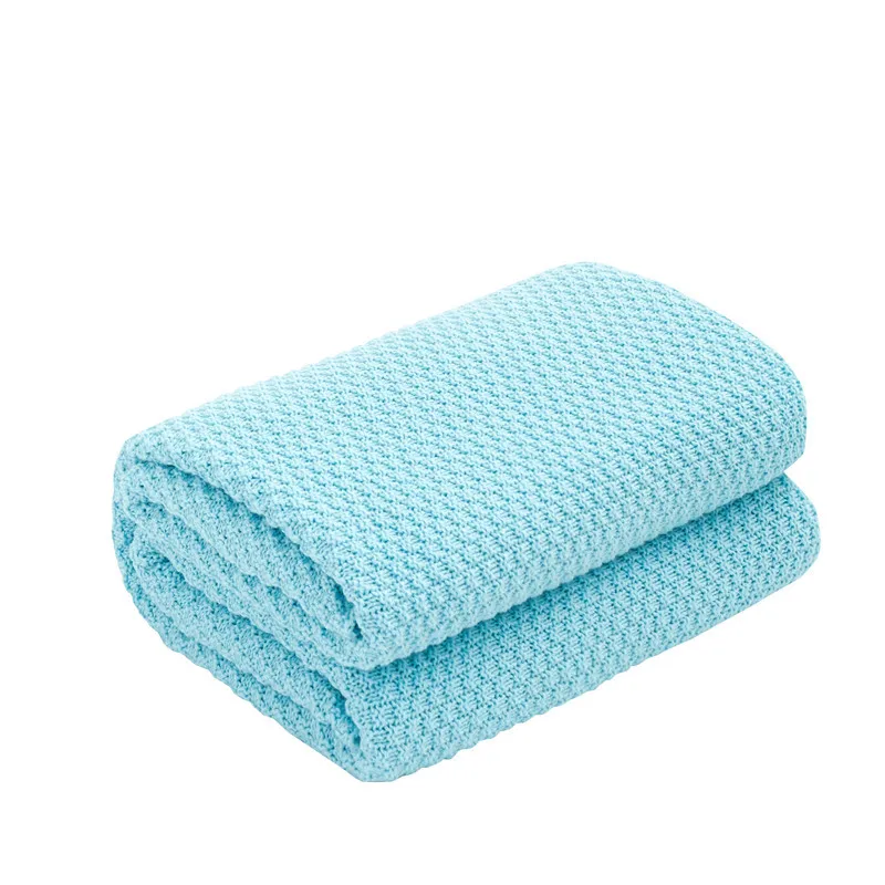 

Knitted Cotton Blankets Beds Cover Throw Blanket Bedspread Bedding Blanket Air Conditioning Comfy Sleeping Bedspreads