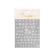 

5D Three-dimensional Embossed Christmas Snow Flake Nail Art Decorations Winter French Adhesive Nail Sticker Nail Charms Luxury