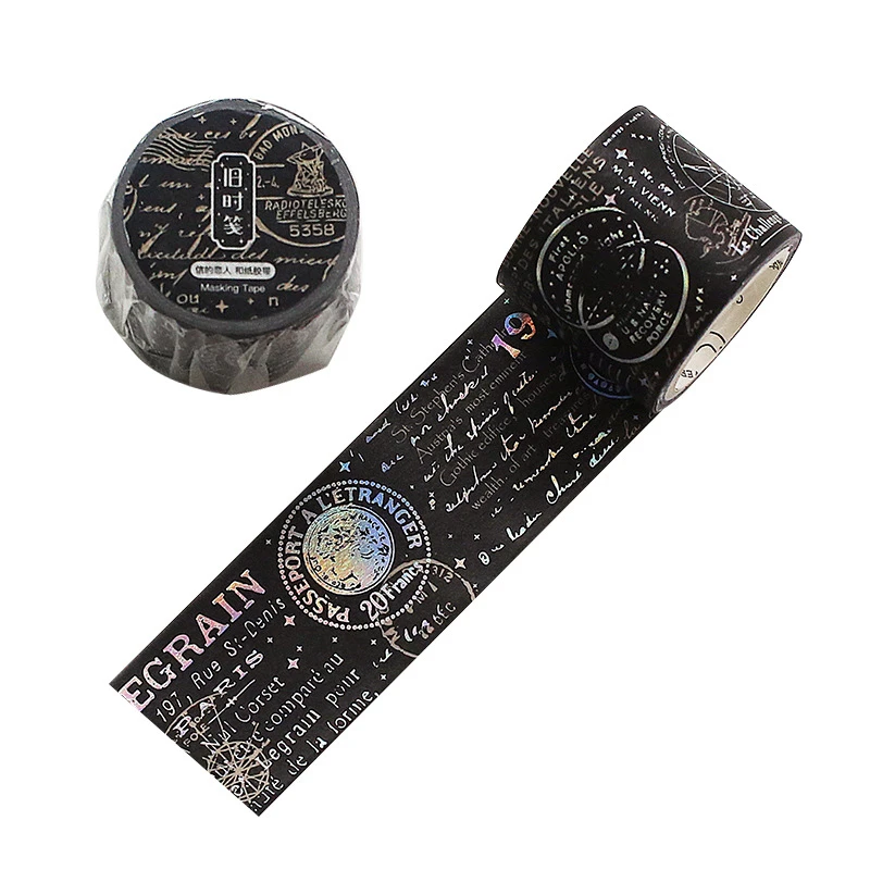 Washi Tape 30mm Wide Dream stars laser Masking Magic map Decorative Adhesive Tapes Scrapbooking Sticker Stationery