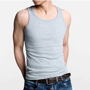 

Men's Tank Top Fashion Summer Style Sleeveless Undershirts Male Bodybuilding Tank Top Casual Modal Vest Tops
