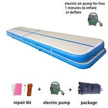 4 м надувная воздушная дорожка Профессиональный коврик для йоги для домашнего использования тренировочный гимнастический Airtrack напольные коврики фитнес-оборудование