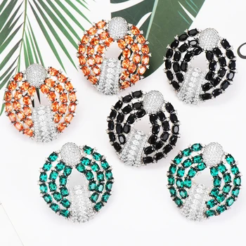 

GODKI Trendy Ladybug Stud Earrings For Women Wedding Cubic Zircon Brincos boucle d'oreille 2020 Trendy Bohemia Jewelry HOT