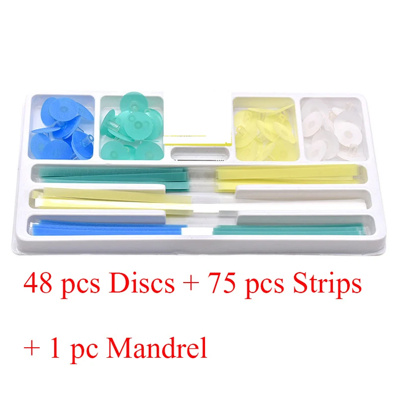 Dental Finishing and Polishing Discs Polishing Strips Mandrel Set