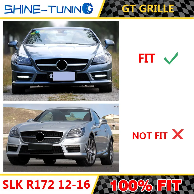 Передняя решетка для mercedes SLK Class R172 2012 16 SLK200 SLK250 SLK350 без эмблемы|Гоночные решетки| |