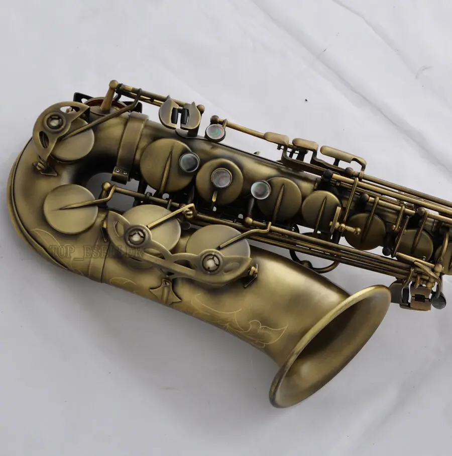 

95% copy alto saxophone Selma Mark VI antique copper simulation abalone buckle button alto saxophone professional mark 6
