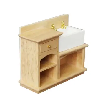 

1:12 Dollhouse Mini Wash Basin Miniature Simulation Furniture Model Kids Toys