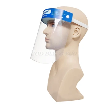 

10PCS Full Face Masks Anti-droplets Anti-fog Dust-proof Face Shield Protective Cover Transparent Face Eyes Protector Safety Mask