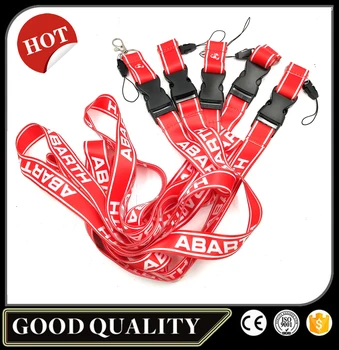 

5Pcs Car Styling New 3D cell phone lanyard neck strap Key Ring ID Card USB holder Hang Rope webbing for Fiat Abarth 500