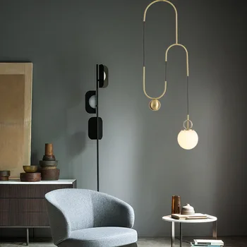 

hanging lamp industrial lamp glass ball LED pendant lights restaurant luminaire suspendu hanglamp lustre pendente