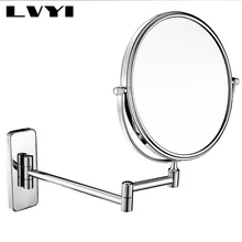 Lvyi 1406 Медь зеркало для макияжа в европейском стиле Стиль Творческий Ванная комната двухсторонняя 6-дюймовый/гироборд с колесами 8 дюймов створчатый шкаф Парикмахерские ножницы