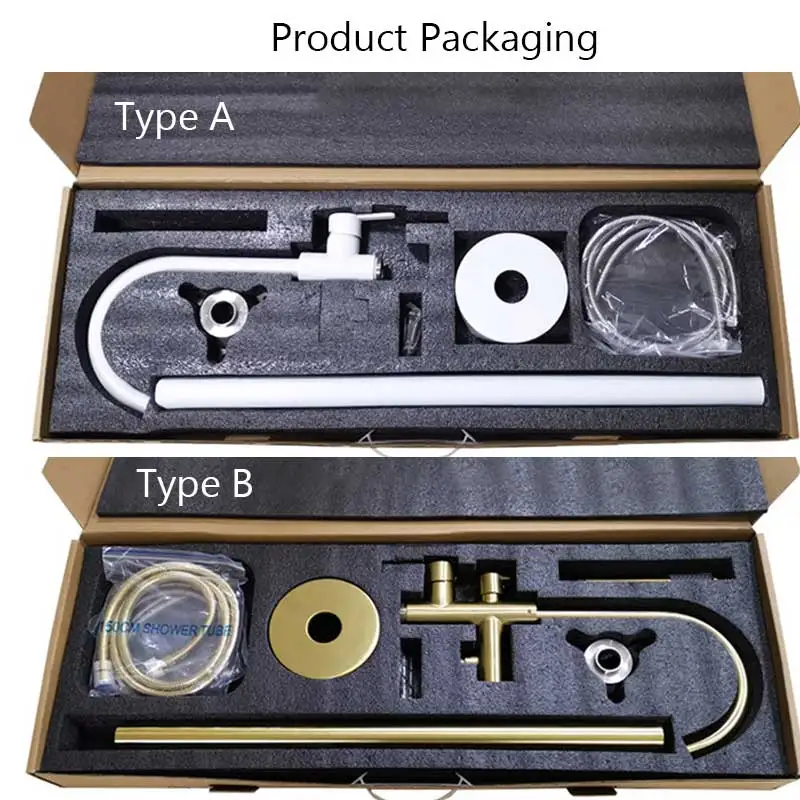 Черный/золотой смеситель для ванной, напольный смеситель для ванной ...