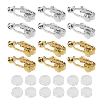 

24Pcs DIY Earrings Converter With Comfort Earring Pads Turn Pierced Into Clip-On Q0KE