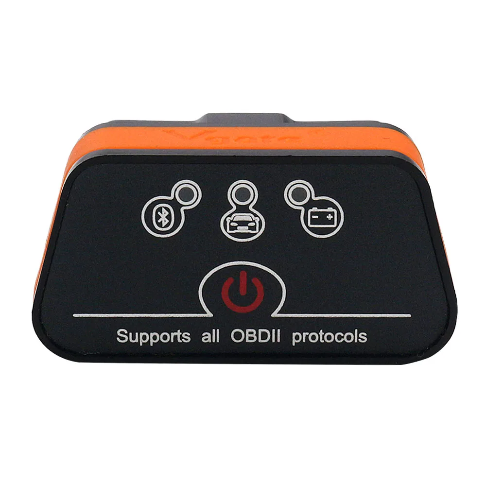 Vgate ICAR2 Bluetooth ELM327 V2.1 OBD2 диагностический сканер ICAR 2 Bluetooth 3,0 ELM 327 Авто OBD2 Интерфейс Android PC - Цвет: icar2 Black Orange